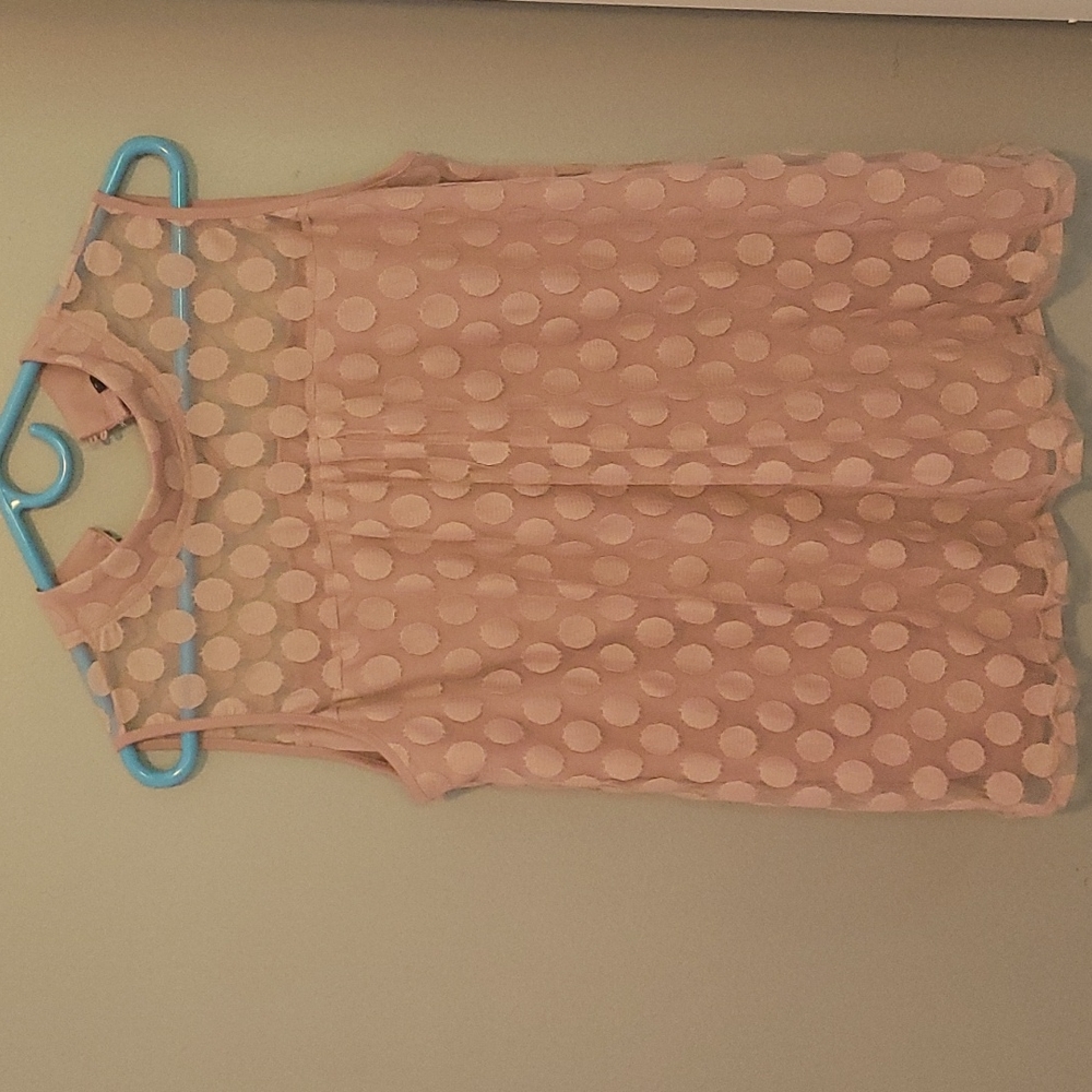 Pale pink sleeveless blouse size xl